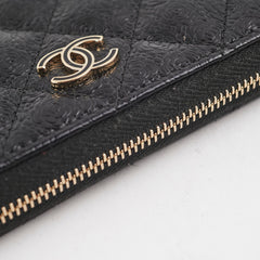 ITEM 14 - Chanel Wallet Zip Wallet Black