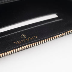 ITEM 14 - Chanel Wallet Zip Wallet Black