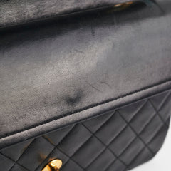 Chanel Vintage Quilted Lambskin Medium/Large Black 24K GHW