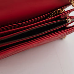 Gucci Marmont Red Wallet On Chain WOC