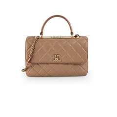 ITEM 18 - Chanel medium trendy cc removable strap dark beige