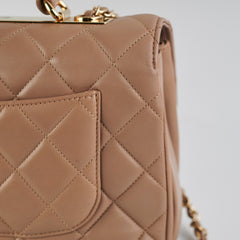 ITEM 18 - Chanel medium trendy cc removable strap dark beige