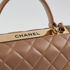 ITEM 18 - Chanel medium trendy cc removable strap dark beige
