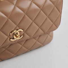 ITEM 18 - Chanel medium trendy cc removable strap dark beige