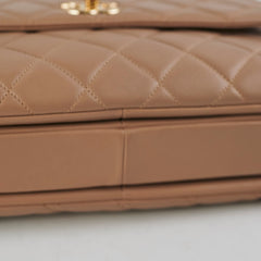 ITEM 18 - Chanel medium trendy cc removable strap dark beige