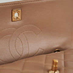 ITEM 18 - Chanel medium trendy cc removable strap dark beige