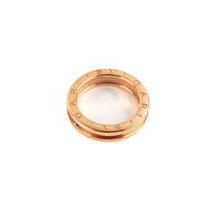 Bvlgari Pink Gold Ring Size 55