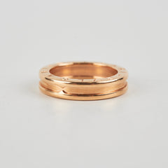 Bvlgari Pink Gold Ring Size 55