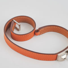 Hermes Double Rivale Orange Bracelet Size S