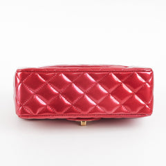 Chanel Patent Shaded Mini Rectangular Flap Bag Pink
