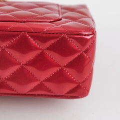 Chanel Patent Shaded Mini Rectangular Flap Bag Pink
