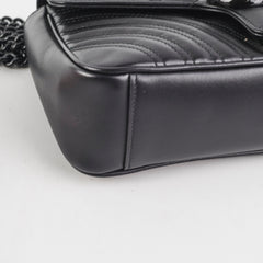 Gucci Marmont Small Black Shoulder Bag