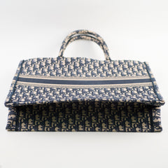 Christian Dior Large Book Tote Oblique Navy