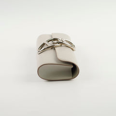 Hermes Egee Clutch Tadelakt Gris Perle - Stamp Square R