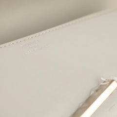 Hermes Egee Clutch Tadelakt Gris Perle - Stamp Square R