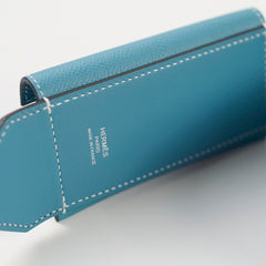 Hermes Kelly Pocket Bag Strap Blue Jeans - Stamp W