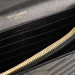 Saint Laurent Cassandra WOC Wallet on Chain Black