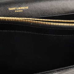 Saint Laurent Cassandra WOC Wallet on Chain Black