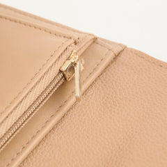 Chanel CC Trifold Wallet Caviar Dark Beige (Microchipped)