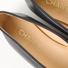 Chanel CC Ballet Flats Black - Size 39.5