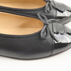 Chanel CC Ballet Flats Black - Size 39.5