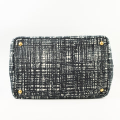 Prada Tweed Tote Black/White