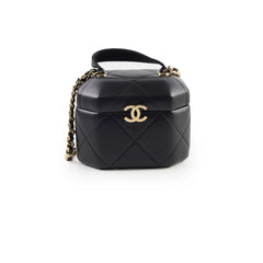 Chanel Lambskin Vendome Small Vanity Black Microchip