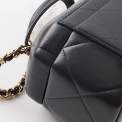 Chanel Lambskin Vendome Small Vanity Black Microchip