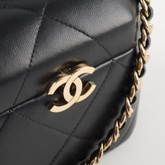 Chanel Lambskin Vendome Small Vanity Black Microchip