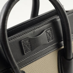 Celine Nano Luggage Tri Colour Black Taupe Brown