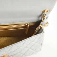 Chanel Rectangular Mini Pearl Crush Grey (Recoloured)