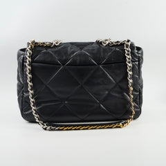 Chanel 19 Large Black Microchip
