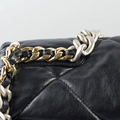 Chanel 19 Large Black Microchip