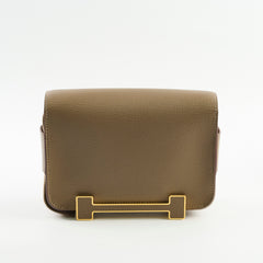 Hermes Geta Chevre Mysore Etoupe - Stamp B