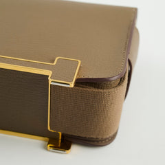 Hermes Geta Chevre Mysore Etoupe - Stamp B