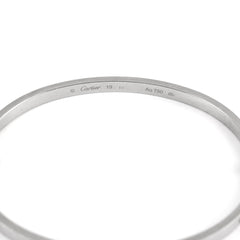 Cartier Free Love Bracelet White Gold 2024 - Size 19