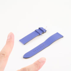 Hermes H Heure MM Mother Of Pearl Watch with 2 straps Etoupe and Blue Electric