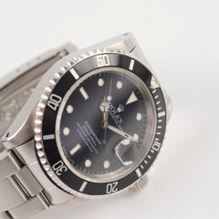 Rolex Submariner Date 40mm Watch Black Dial 16610