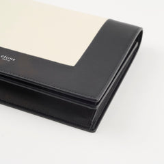 Celine Frame Wallet On Chain Black/White
