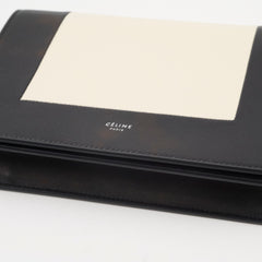 Celine Frame Wallet On Chain Black/White