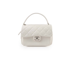 Chanel White Seasonal Flap Bag Calfskin 29 Series