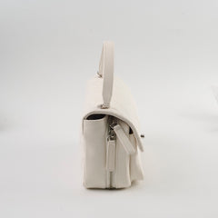 Chanel White Seasonal Flap Bag Calfskin 29 Series