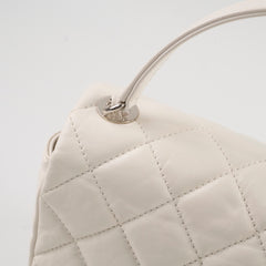 Chanel White Seasonal Flap Bag Calfskin 29 Series