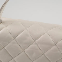 Chanel White Seasonal Flap Bag Calfskin 29 Series