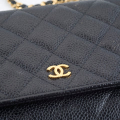 Chanel Caviar Wallet On Chain WOC Black 24 Series