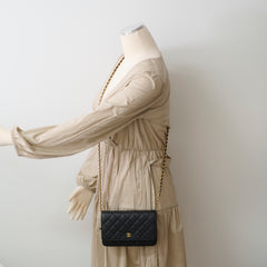 Chanel Caviar Wallet On Chain WOC Black 24 Series