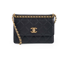 Chanel Seasonal Caviar Flap Cross body Bag Microchip
