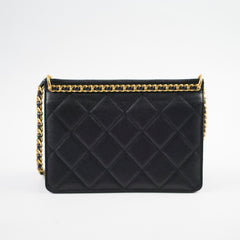 Chanel Seasonal Caviar Flap Cross body Bag Microchip