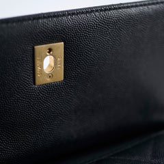 Chanel Seasonal Caviar Flap Cross body Bag Microchip