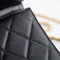 Chanel Seasonal Caviar Flap Cross body Bag Microchip